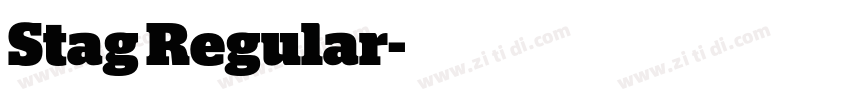 Stag Regular字体转换